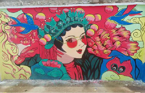 沈丘墙体彩绘-网红墙