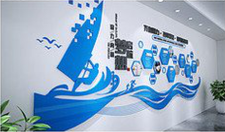 沈丘海浪主题文化墙如何设计？