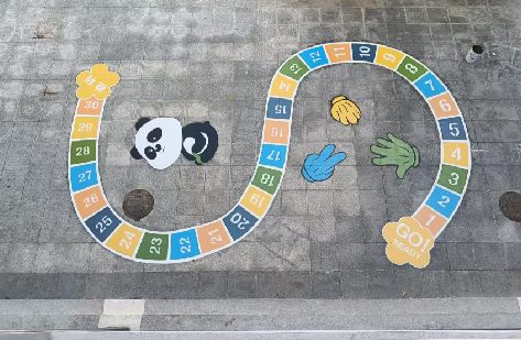 沈丘地面游戏彩绘