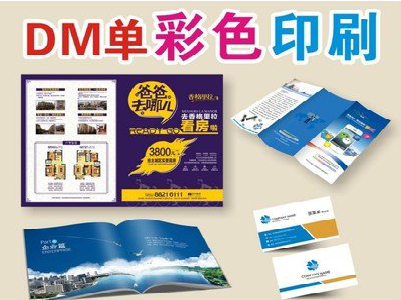 沈丘单页印刷,色彩搭配简单。